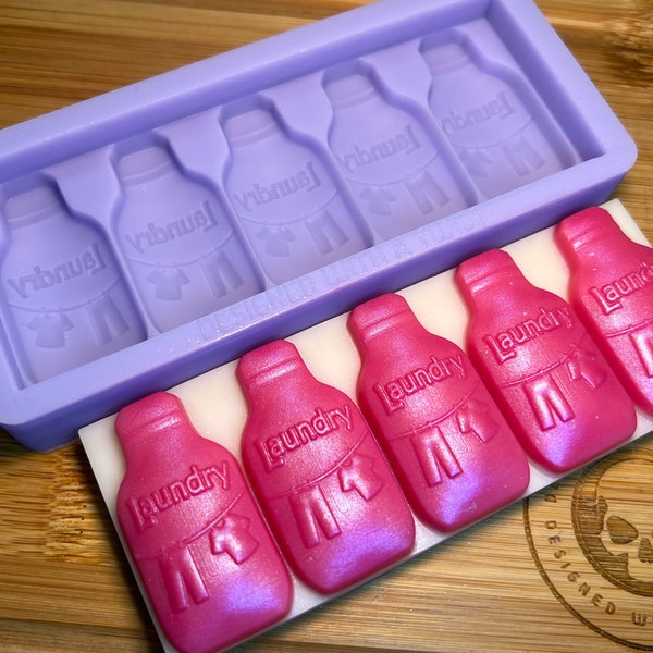 Laundry Bottle Snapbar Silicone Mold for Wax. Wax Melt Silicone Mould.