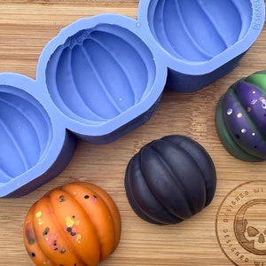 Pumpkin Wax Melt Silicone Mold for Wax. Wax Melt Silicone Mould. Halloween Silicone Mold.