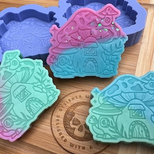Fairy House Wax Melt Silicone Mold for Wax. Wax Melt Silicone Mould.