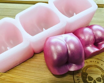 Booty Wax Melt Silicone Mold for Wax. Bum Wax Melt Silicone Mould. Butt Wax Melt Mould