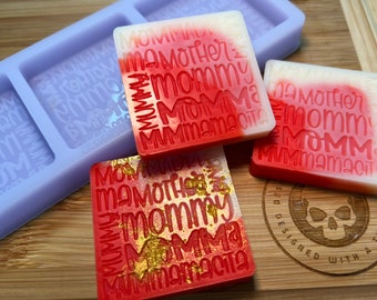 Mothers Day Wax Melt Silicone Mold for Wax. Mom Wax Melt Silicone Mould. Mom Wax Melt Silicone Mold. Silicone Mould