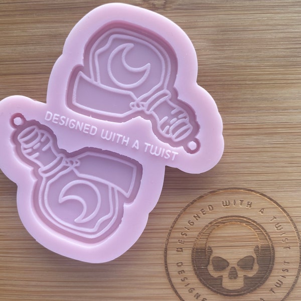 Potion Bottle Silicone Mold. Earring Mold. Silicone mould for resin craft.