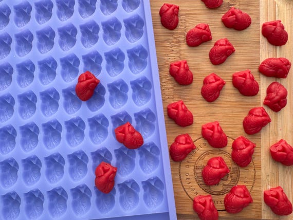 2 Stampi Per Torte A Cuore In Silicone Alimentare – 21,5×10,5 Cm Per Cioccolato, Mousse E Cheesecake