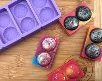 Moule Silicone 3D Thème Soleil Lune Étoiles - Décoration Gâteau Anniversaire Et Pâtisserie