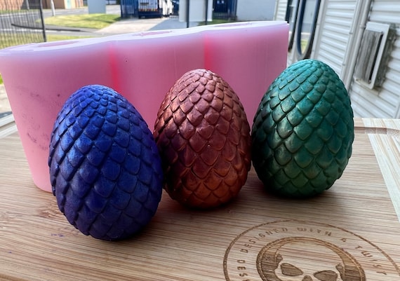 Dragon Egg Wax Melt Silicone Mold for Resin. Egg Wax Melt Silicone