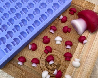 3d Mushroom Scrape n Scoop Wax Tray Silicone Mould. Mushroom Wax Melt Mould. Magic Scoop Wax Mold