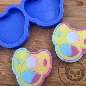 Dummy Wax Melt Silicone Mold for Wax. Wax Melt Silicone Mould. Pacifier Silicone Mold.