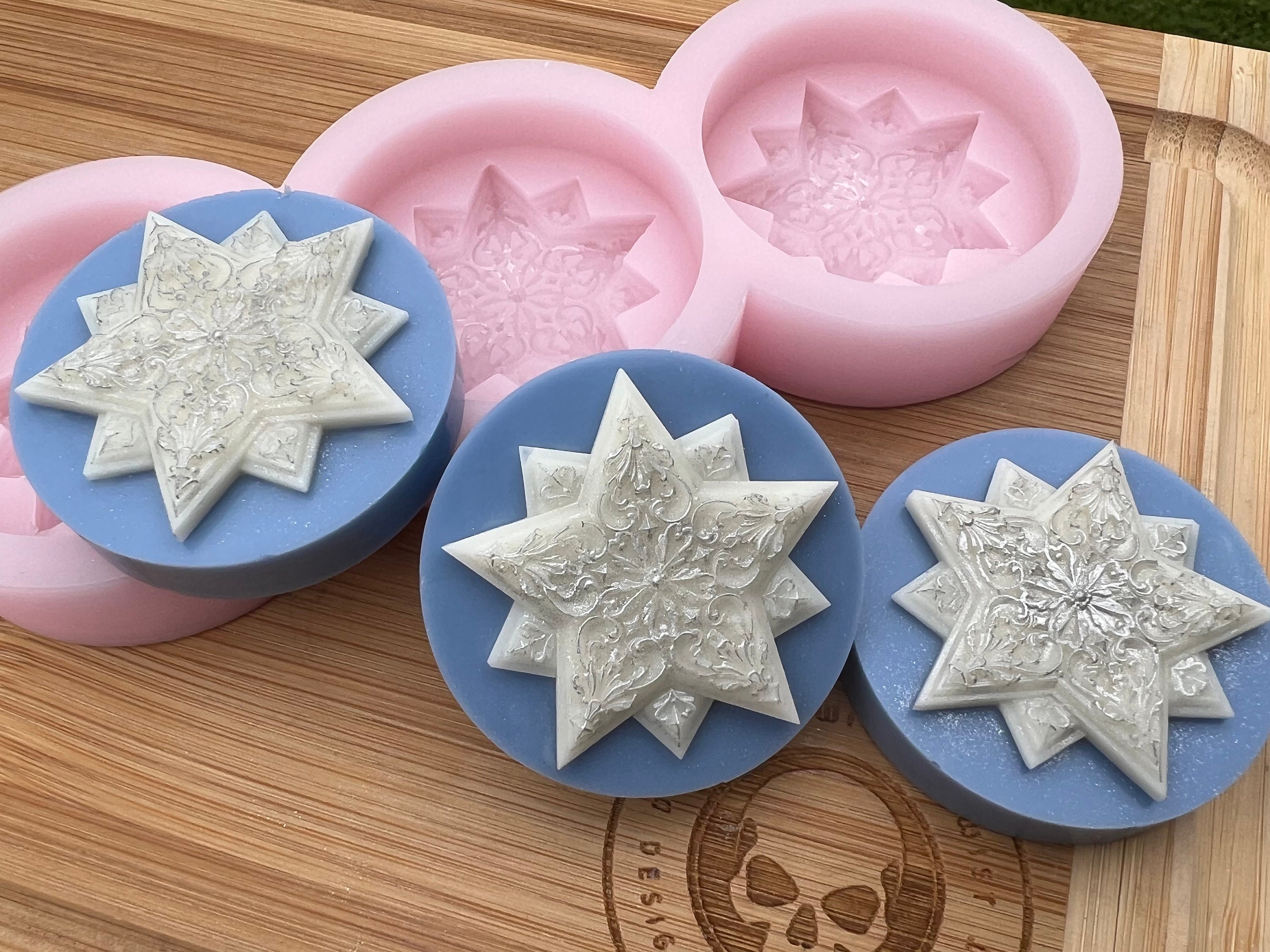 Starflake Wax Melt Silicone Mold for Wax and Soap. Snowflake Wax Melt Silicone  Mould. 