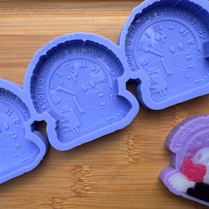 Tout à l&#39;heure, il lit O&#39;Clock Moule en silicone pour cire, résine, argile, fondant, chocolat, isomalt, savon, décorations de gâteaux, etc.