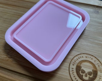 Molde de silicone para bandeja de enfeites de cartas colecionáveis para artesanato em resina