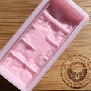 Upside Down Snapbar Silicone Mold for Wax. Wax Melt Silicone Mould.