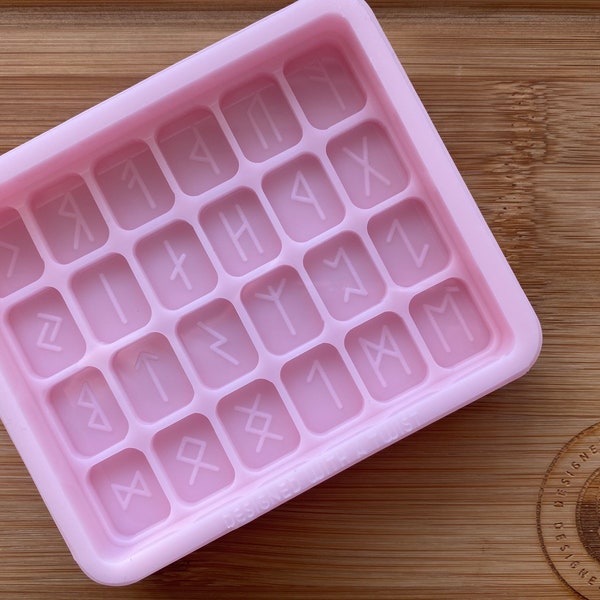 Viking Rune Snapbar Silicone Mold for Resin. Wax Melt Silicone Mould.