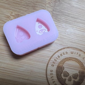 Miniatur Planchette Ohrstecker Silikonform für Resin Crafting und Schmuckherstellung