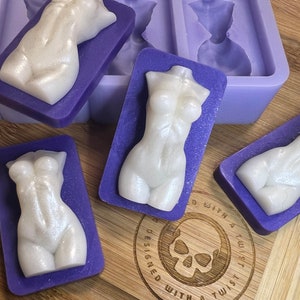 Goddess Torso Melt Silicone Mold for Wax. Wax Melt Silicone Mould. Goddess Silicone Mold.
