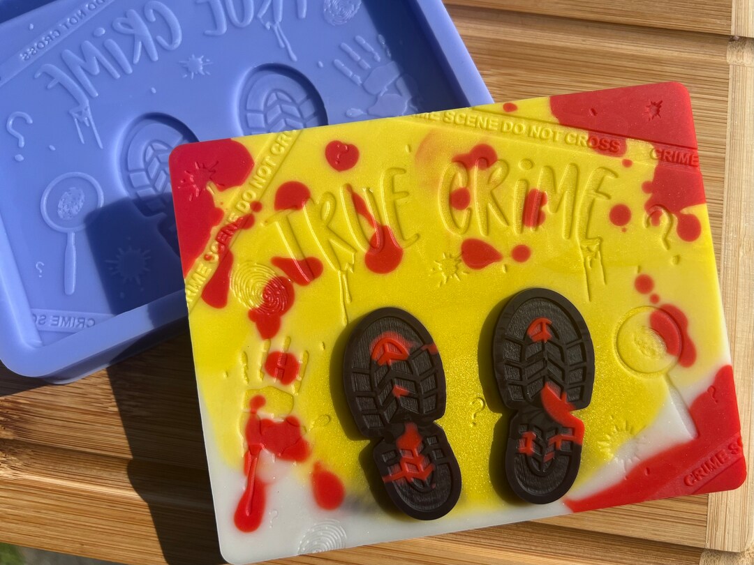 True Crime Slab Tray Silicone Mould. Slab Wax Melt Mould. Brittle Wax