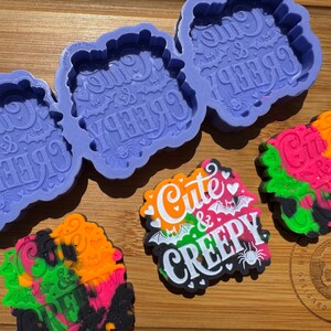 Cute and Creepy Silicone Mould for Wax, Resin, Clay, Fondant, Chocolate, Isomalt, Soap, Cake Toppers & More.