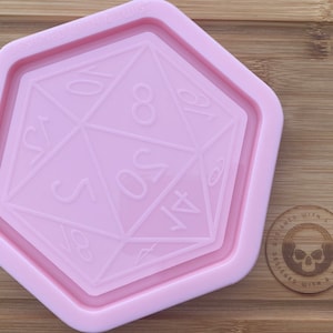 D20 Dice Tray Mould Silicone Mold Resin Mould