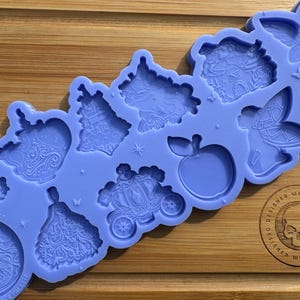 Moule en silicone pour décoration de table de conte de fées pour cire, résine, argile, fondant, chocolat, isomalt, savon, décorations de gâteaux et plus encore. Moule en silicone.