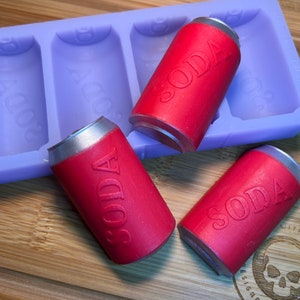 Soda Can Melt Silicone Mold for Wax. Soda Can Silicone Mould. Pop can. Tin of Pop Silicone Mold