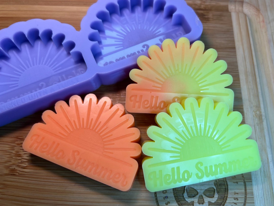 Hello Summer Wax Melt Silicone Mold for Wax. Summer Wax Melt Etsy