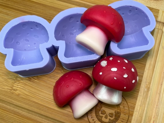 Stampo In Silicone A Forma Di Fungo FUNSHOWCASE | 7 Forme 3D Per Fondente, Cioccolato, Resina E Argilla, Per Uso Alimentare, Resistente Al Calore - 4