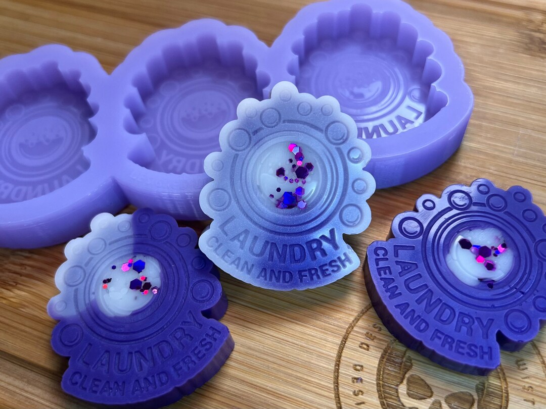 Laundry Clean and Fresh Wax Melt Silicone Mold for Wax. Laundry Wax Melt Silicone Mould. Etsy