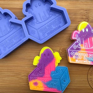 Mouchoirs en papier pour vos problèmes Moule en silicone pour cire, résine, argile, fondant, chocolat, isomalt, savon, décorations de gâteaux et plus encore.