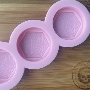D20 Wax Melt Silicone Mold for Resin. Wax Melt Silicone Mould.