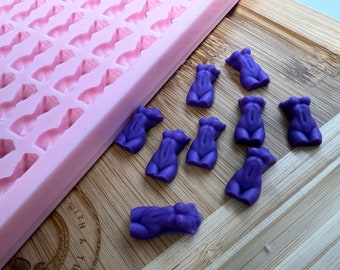 Goddess Torso Scrape n Scoop Wax Tray Silicone Mould. Lady Figure Wax Melt Mould. Naked Lady Scoop Wax Mold