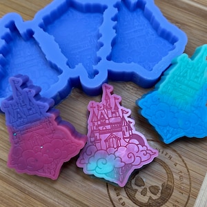 Dream Castle wax Melt Silicone Mold for Resin. Castle Wax Melt Silicone Mould. image 1