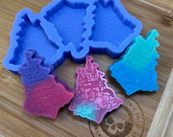 Dream Castle wax Melt Silicone Mold for Resin. Castle Wax Melt Silicone Mould.