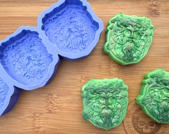 Green Man Silicone Mould for Wax Melts, Resin, Clay, Fondant, Chocolate, Soap, Cake Toppers & More.