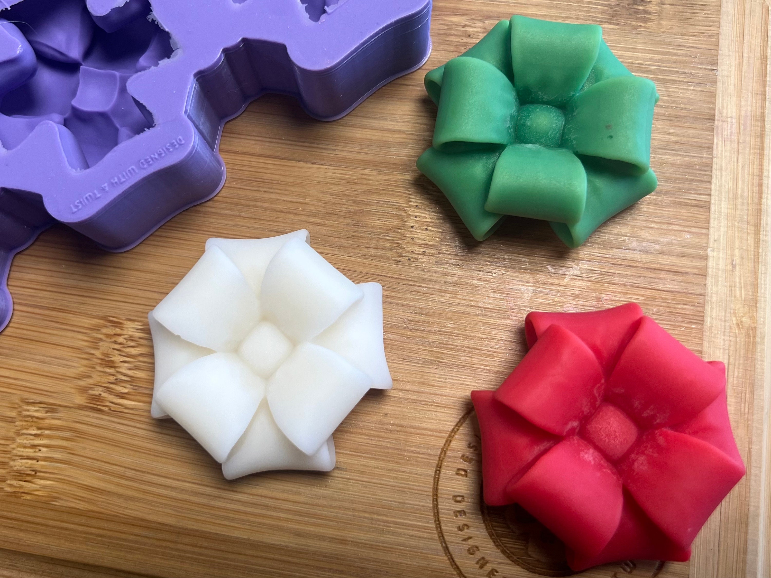 3d Christmas Present Wax Melt Silicone Mold for Wax. Present Wax Melt  Silicone Mould. 