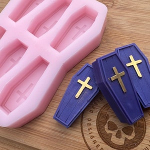 3d Coffin Wax Melt Silicone Mold for Wax. Coffin Wax Melt Silicone Mould.