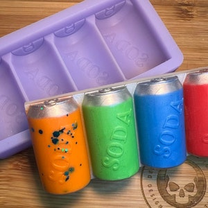 Soda Can Snapbar Silicone Mold for Wax. Wax Melt Silicone Mould. Soda Can Silicone Mold. Tin Can Silicone Mold