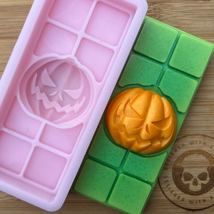 3d Pumpkin Snapbar Silicone Mold for Wax, Chocolate, Ice, baking, and much more.