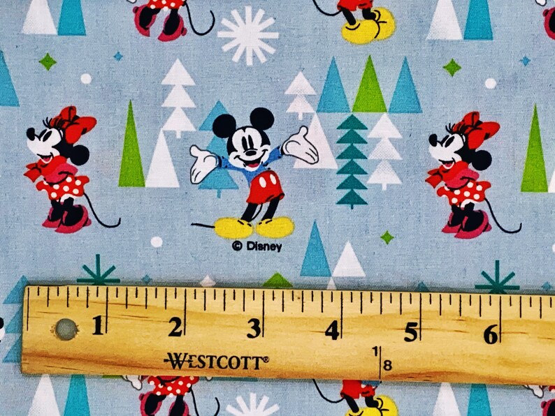 Disney Christmas Fabric by the Yard 63x36 Etsy