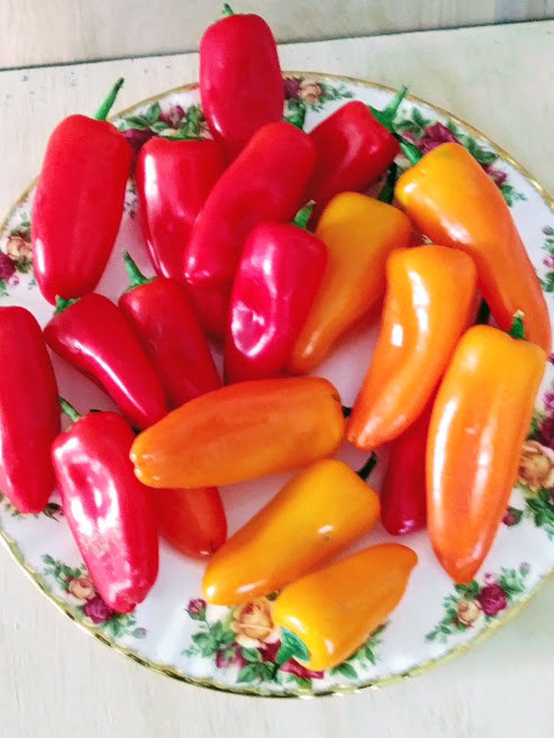 MIXED Lunchbox Snack Pepper Seeds Red, Yellow, and Orange, Capsicum