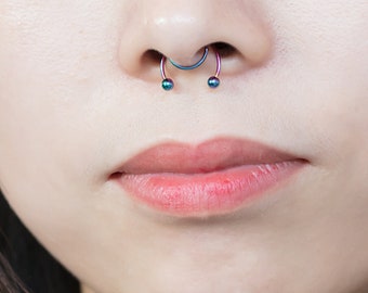 magnetic nose ring hoop