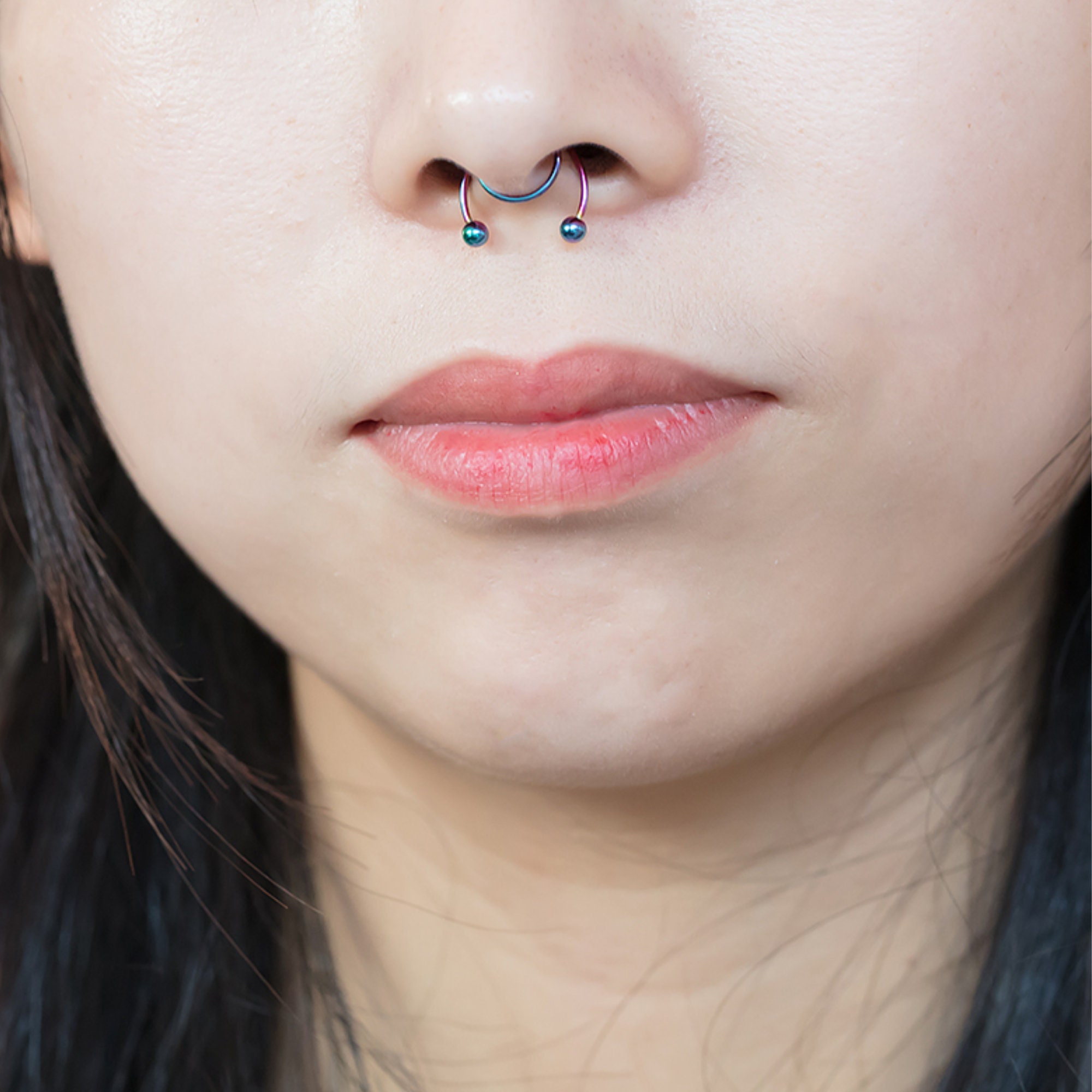 Fake Nose Ring Fake Septum Ring Fake Piercing Non Pierced Etsy