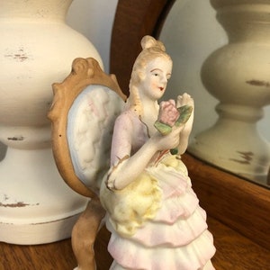 Vintage Lady Figurine, Ceramic Occupied Japan Lady Statue, Classy Lady Figurine, Victorian Lady Sitting in Chair Figurine, Victorian Decor