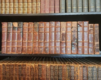 1901 Works of Honoré de Balzac Complete 18 Volume Book Set, Limited Edition Numbered Honoré de Balzac Leatherbound Book Set, Rare Balzac Set