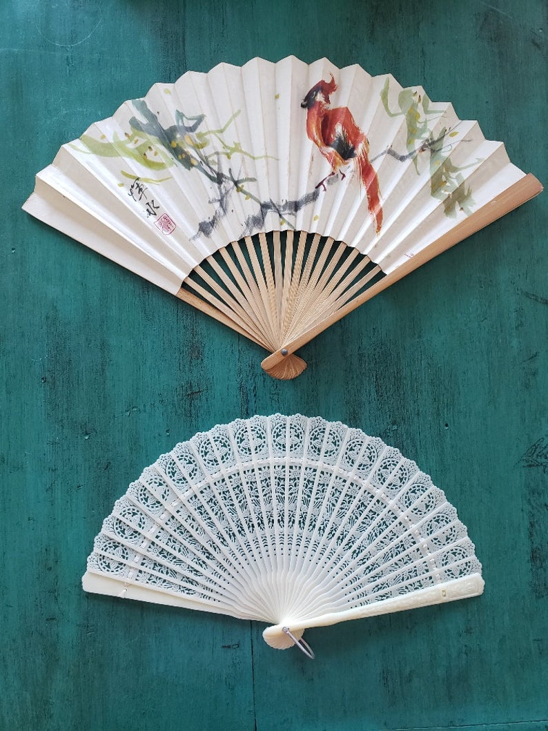 Vintage Asian Hand Fan /& Folding FanDecorative Asian DecorDecorative Asian Hand FanDecorative Asian Folding FanCollectible Asian Fans