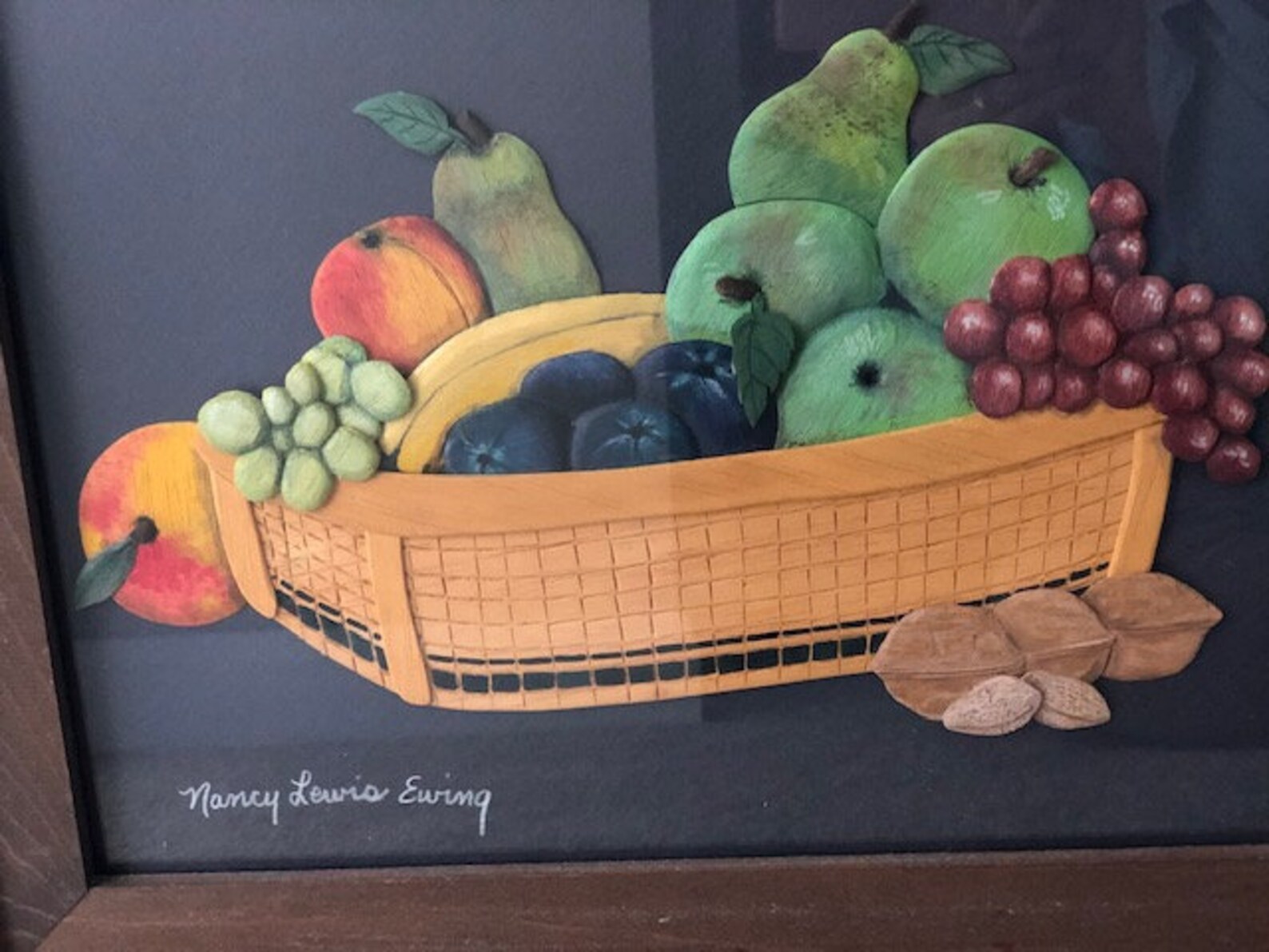 Framed Wooden Fruit Art Picture Framed Handcarved Wooden Etsy UK