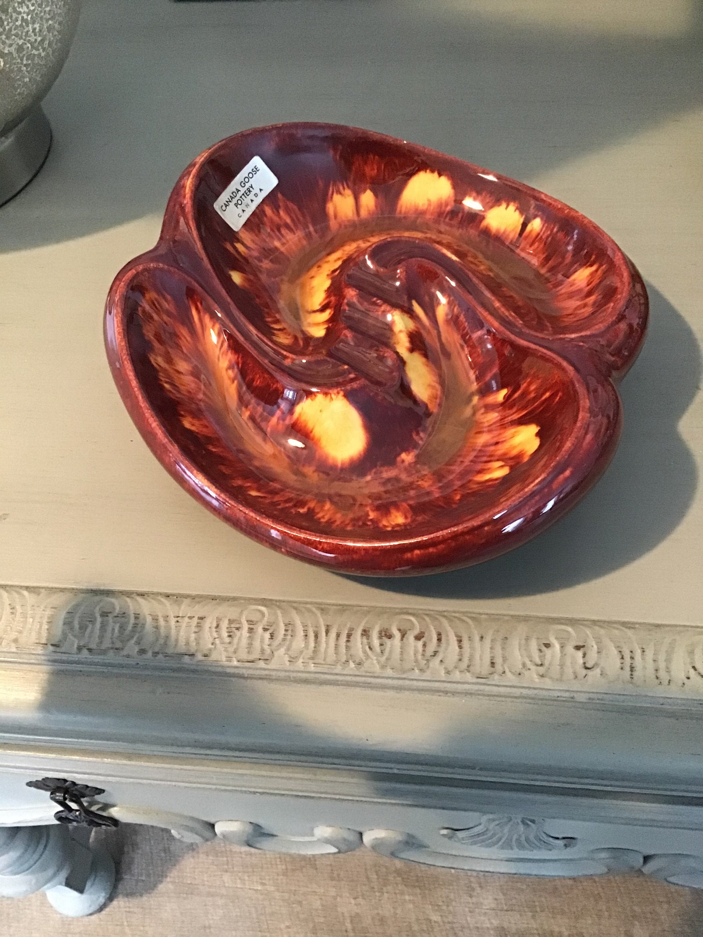 Canada Goose Pottery Ashtray Retro Canadian Ashtray Etsy