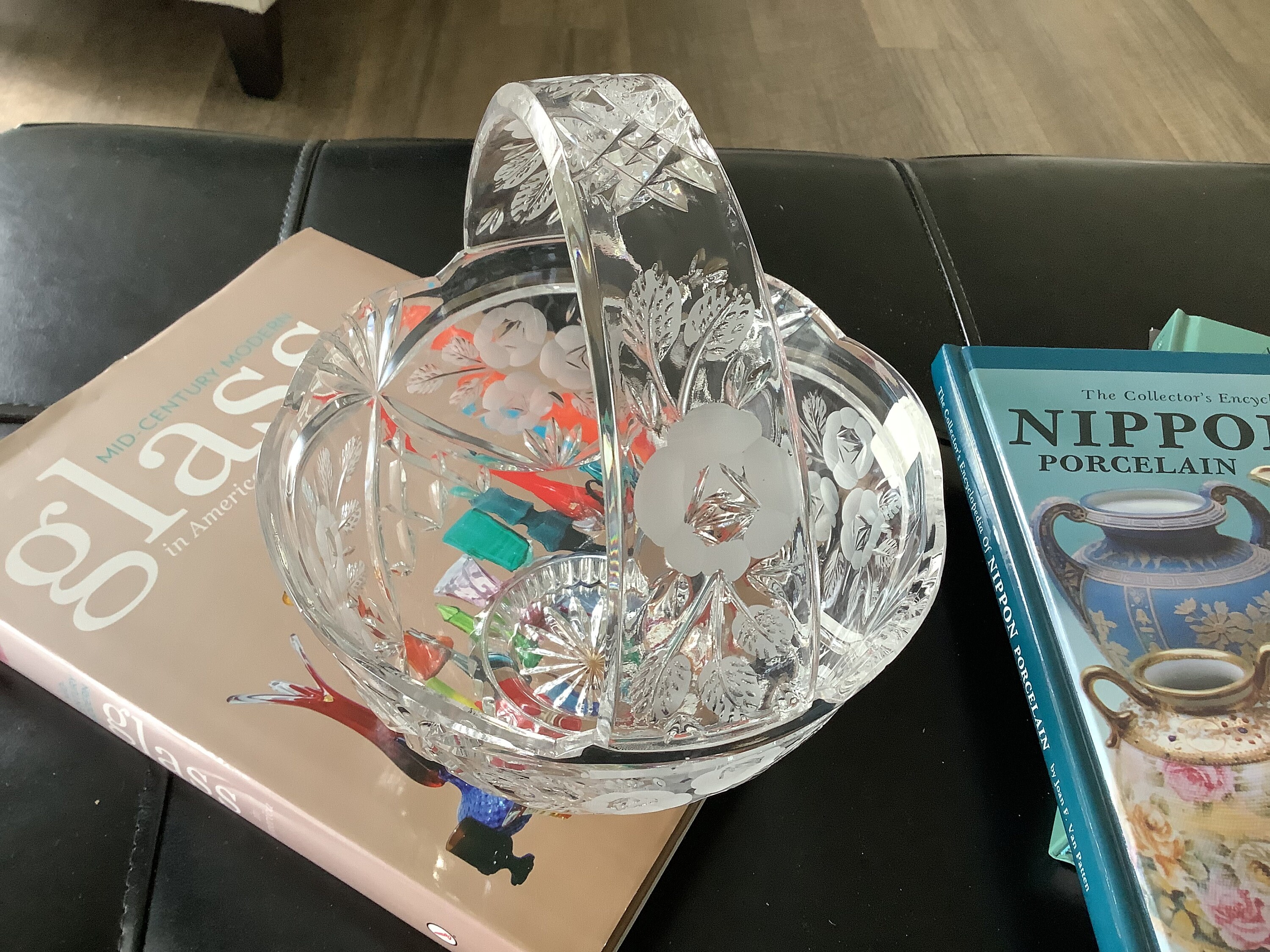 Vintage Fifth Avenue Crystal Tivoli Garden 8” Basket, Made in