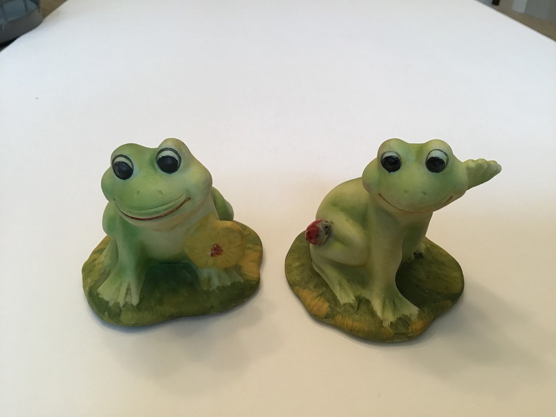 Frogs Figurines Pair of Frankel Frogs Vintage Frog W/ Etsy