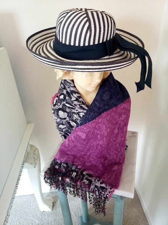 Filbert Orcel Ladies Hat w/Vince Camuto Scarf, VTG