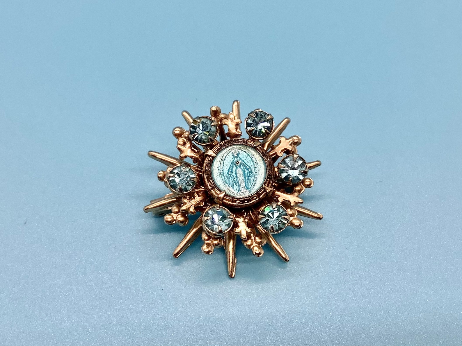 Vintage Religious Jewelry Made in Germany Italy Rare Virgin Etsy