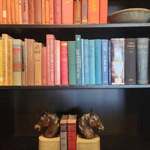 Vintage Books, Fill a Bookshelf, Vintage Book Bundle (26), Shelf of Books, Home Library Staging, Vintage Book Home Decor, Movie Set Staging